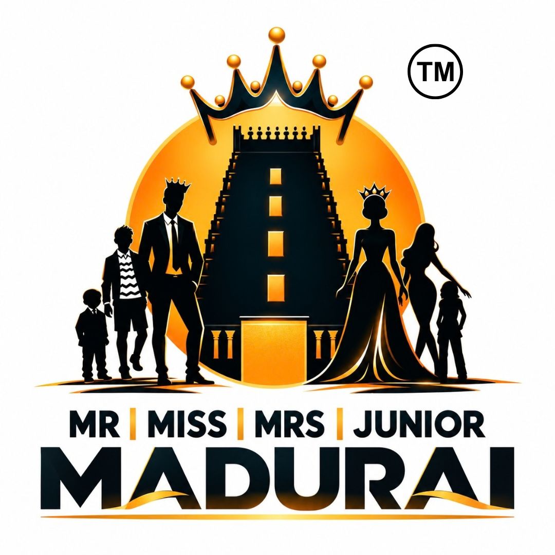 Mr Miss Mrs Junior Madurai 2026 fashion festival poster