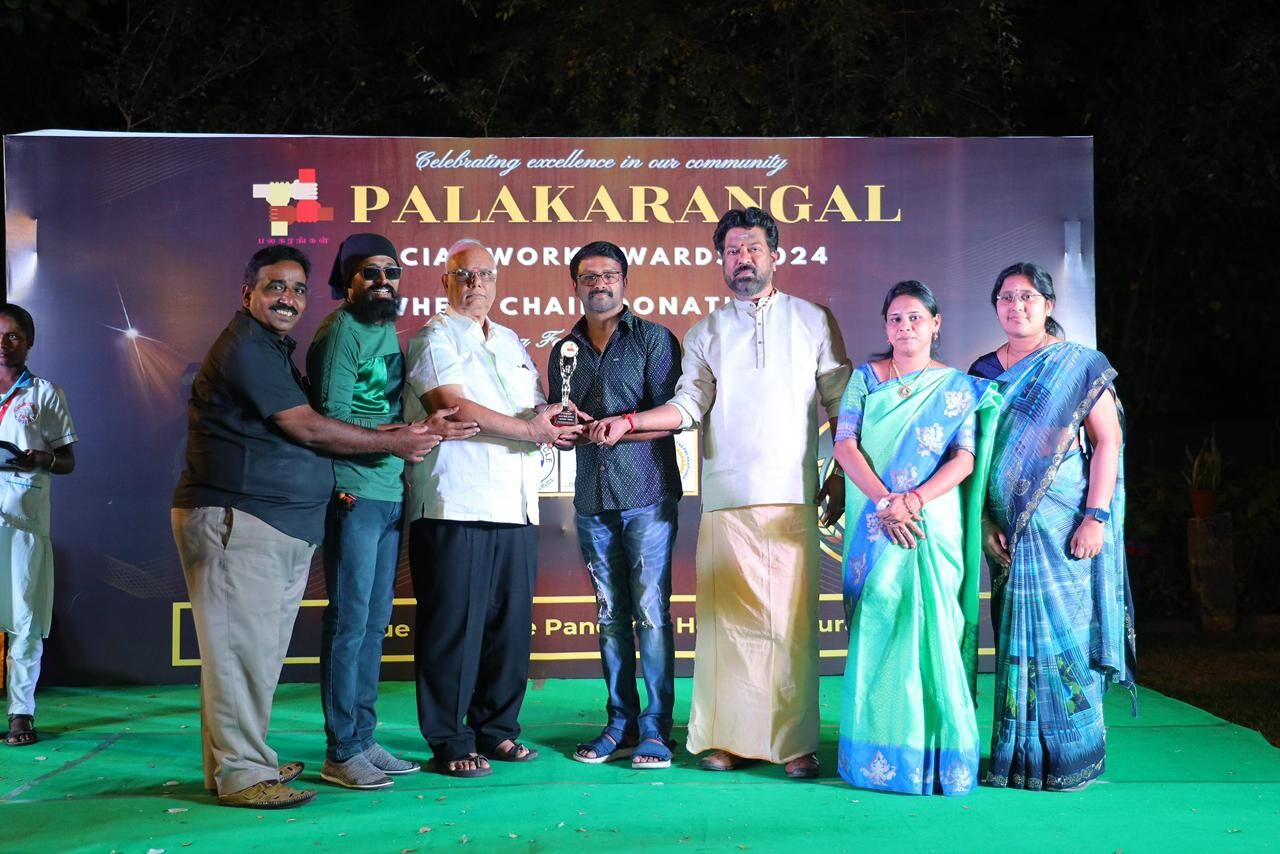 Palakarangal Social Work Awards 2024 stage in Madurai
